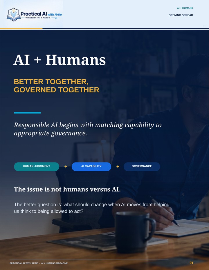 Cover of AI + Humans: Better Together, Governed Together